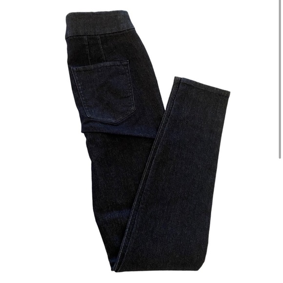 White House Black Market Pull On Skinny Dark Denim Jean Legging - Picture 2 of 6